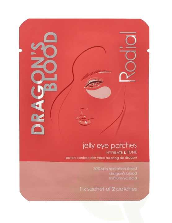 Rodial Dragon\'s Blood Jelly Eye Patche Set 12 g 4x3gr ryhmässä KAUNEUS JA TERVEYS / Ihonhoito / Kasvot / Silmät @ TP E-commerce Nordic AB (C55050)