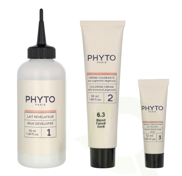 Phyto Phytocolor Permanent Color 112 ml #6.3 Dark Golden Brown ryhmässä KAUNEUS JA TERVEYS / Hiukset &Stailaus / Hiustenhoito / Hiusväri / Hiusväri & Väripommi @ TP E-commerce Nordic AB (C55170)