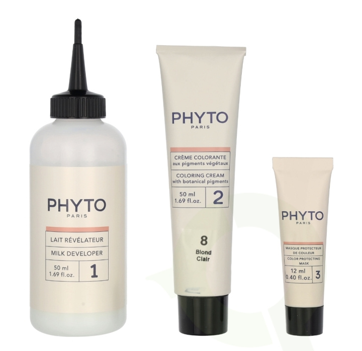 Phyto Phytocolor Permanent Color 112 ml #08 Light Blonde ryhmässä KAUNEUS JA TERVEYS / Hiukset &Stailaus / Hiustenhoito / Hiusväri / Hiusväri & Väripommi @ TP E-commerce Nordic AB (C55173)