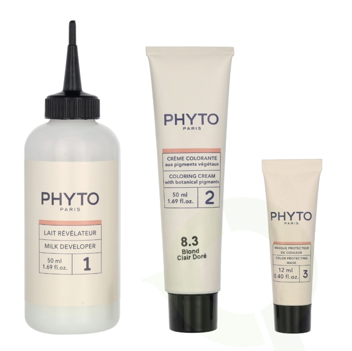 Phyto Phytocolor Permanent Color 112 ml #8.3 Light Golden Blonde ryhmässä KAUNEUS JA TERVEYS / Hiukset &Stailaus / Hiustenhoito / Hiusväri / Hiusväri & Väripommi @ TP E-commerce Nordic AB (C55174)