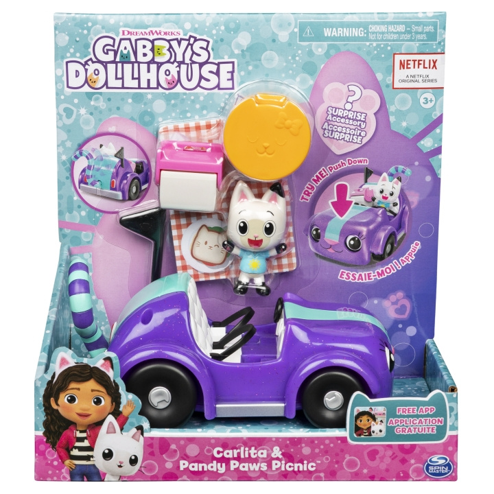 Gabby\'s Dollhouse Gabbyn Nukketalo Carlita & Pandy Paws Picnic -leikkisetti ryhmässä LELUT, TUOTTEET LAPSILLE JA VAUVOILLE / Leikkikalut, Askartelu &Pelit / Lelut @ TP E-commerce Nordic AB (C55310)