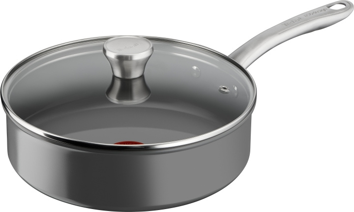 Tefal (RE)NEW+ -paistokasari, 24 cm, keraaminen pinnoite, harmaa ryhmässä KOTI, TALOUS JA PUUTARHA / Keittiövälineet / Padat ja kattilat @ TP E-commerce Nordic AB (C55346)