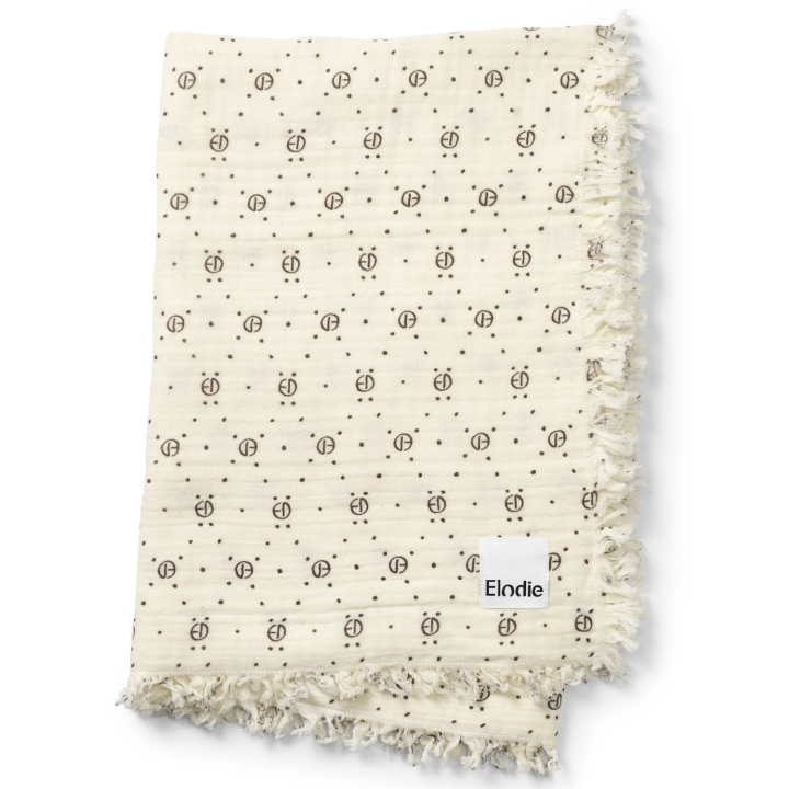 Elodie Details Soft Cotton Blanket - Monogram ryhmässä LELUT, TUOTTEET LAPSILLE JA VAUVOILLE / Lasten tekstiilit / Vauvan huovat @ TP E-commerce Nordic AB (C55418)