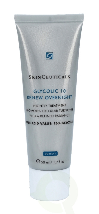 SkinCeuticals Glycolic 10 Renew Overnight Cream 50 ml ryhmässä KAUNEUS JA TERVEYS / Ihonhoito / Kasvot / Yövoide @ TP E-commerce Nordic AB (C55659)