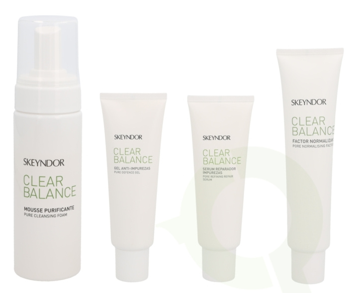 Skeyndor Clear Balance Oily Skins Pack 325 ml Pure Cleansing Foam 150ml/2xPure Defence Gel 50ml/Pore Normalising Factor 75ml ryhmässä KAUNEUS JA TERVEYS / Lahjapakkaukset / Naisten lahjapakkaukset @ TP E-commerce Nordic AB (C55962)