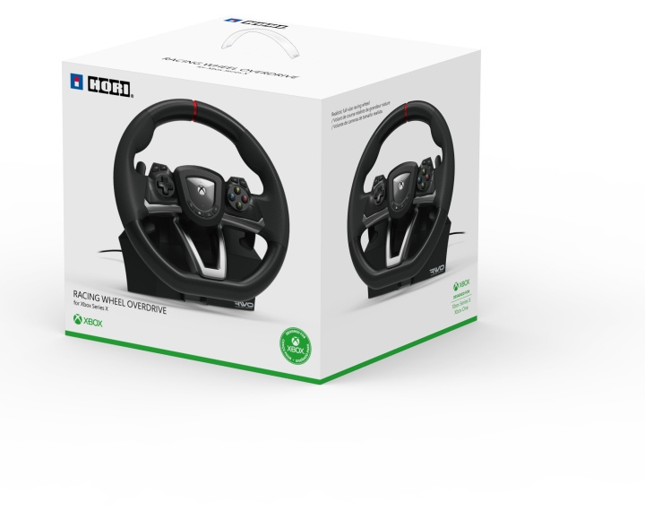 HORI Racing Wheel Overdrive -rattiohjain, Xbox Series S / X ryhmässä TIETOKOONET & TARVIKKEET / GAMING / Ohjauspyörät ja joystickit @ TP E-commerce Nordic AB (C56101)