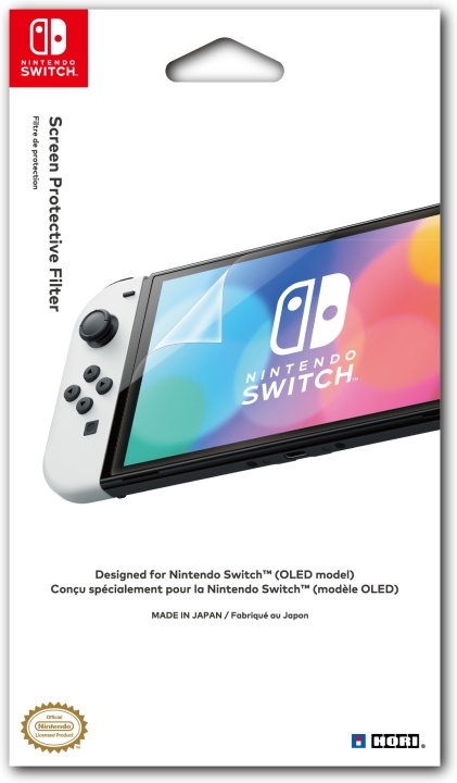 HORI Screen Protective Filter -suojakalvo, Switch OLED ryhmässä KODINELEKTRONIIKKA / Pelikonsolit & Tarvikkeet / Nintendo Switch / Tarvikkeet @ TP E-commerce Nordic AB (C56105)