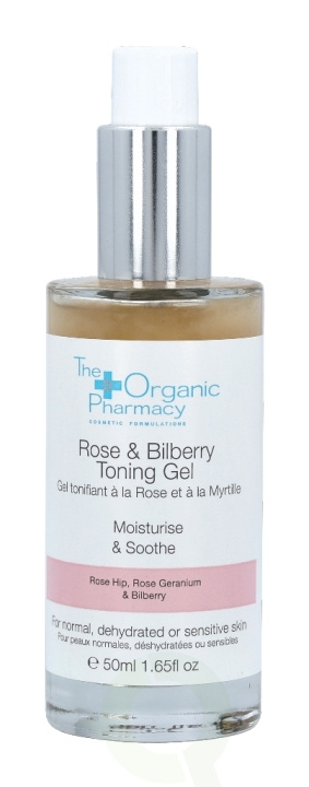 The Organic Pharmacy Rose & Bilberry Toning Gel 50 ml Helps Hydrate & Soothe Delicate Skin ryhmässä KAUNEUS JA TERVEYS / Ihonhoito / Kasvot / Kasvovoide @ TP E-commerce Nordic AB (C56198)
