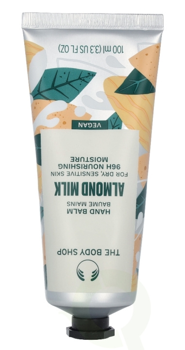 The Body Shop Hand Balm 100 ml Almond Milk ryhmässä KAUNEUS JA TERVEYS / Manikyyri/Pedikyyri / Käsirasva @ TP E-commerce Nordic AB (C56331)