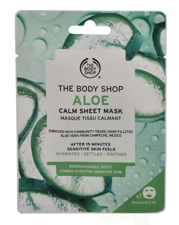 The Body Shop Sheet Mask 18 ml Calm - Aloe ryhmässä KAUNEUS JA TERVEYS / Ihonhoito / Kasvot / Naamiot @ TP E-commerce Nordic AB (C56335)
