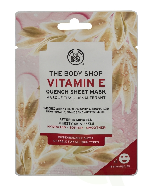 The Body Shop Sheet Mask 18 ml Quench - Vitamin E ryhmässä KAUNEUS JA TERVEYS / Ihonhoito / Kasvot / Naamiot @ TP E-commerce Nordic AB (C56337)