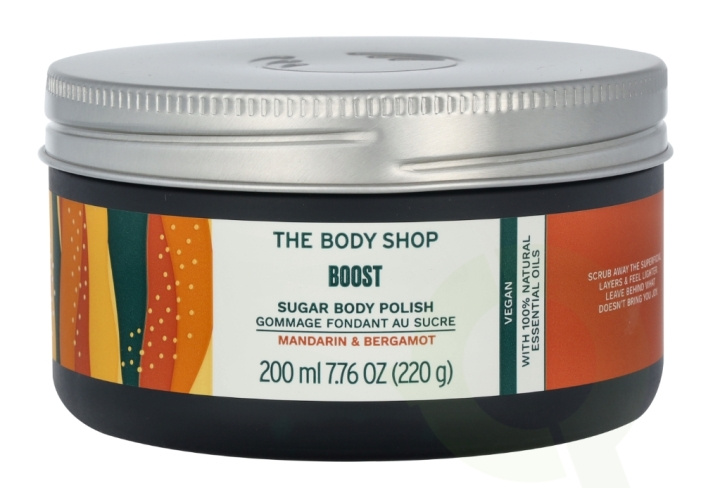 The Body Shop Boost Sugar Body Polish 200 ml Mandarin & Bergamot ryhmässä KAUNEUS JA TERVEYS / Ihonhoito / Kasvot / Kuorinta @ TP E-commerce Nordic AB (C56357)