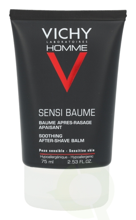 Vichy Homme Sensi Baume Soothing After Shave Balm 75 ml Sensitive Skin / Alcohol Free ryhmässä KAUNEUS JA TERVEYS / Hiukset &Stailaus / Sheivaus ja trimmaus / Aftershave @ TP E-commerce Nordic AB (C56614)