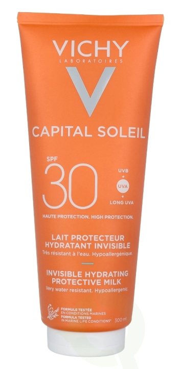 Vichy Capital Soleil Fresh Protective Milk SPF30 300 ml ryhmässä KAUNEUS JA TERVEYS / Ihonhoito / Rusketus / Aurinkosuoja @ TP E-commerce Nordic AB (C56628)