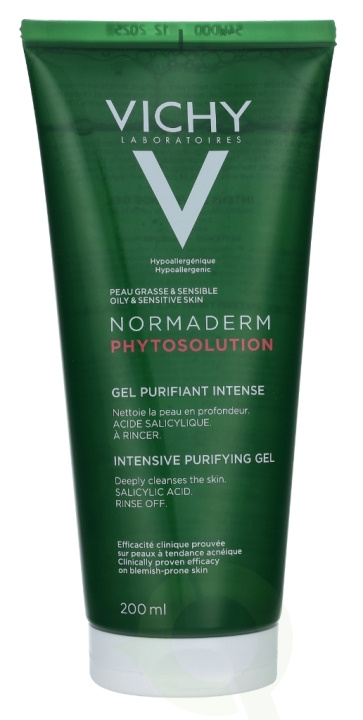 Vichy Normaderm Phytosolution Inten. Purifying Gel 200 ml Oily Skin To Sensitive Skin ryhmässä KAUNEUS JA TERVEYS / Ihonhoito / Kasvot / Puhdistus @ TP E-commerce Nordic AB (C56653)