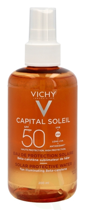 Vichy Capital Soleil Solar Prot. Water SPF50 - Enhanced Tan 200 ml ryhmässä KAUNEUS JA TERVEYS / Ihonhoito / Rusketus / Aurinkosuoja @ TP E-commerce Nordic AB (C56660)