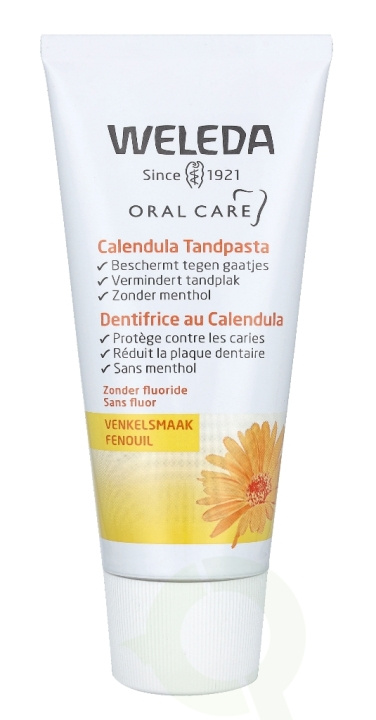 Weleda Calendula Toothpaste 75 ml ryhmässä KAUNEUS JA TERVEYS / Suunhoito / Sähköhammasharjat Tarvikkeet @ TP E-commerce Nordic AB (C56762)