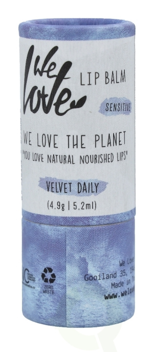 We Love The Planet Lip Balm 4.9 g Velvet Daily ryhmässä KAUNEUS JA TERVEYS / Meikit / Huulet / Huulivoide @ TP E-commerce Nordic AB (C56776)
