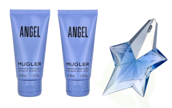 Thierry Mugler Angel Giftset 125 ml Edp Spray 25ml/Body Lotion 50ml/Shower Gel 50ml ryhmässä KAUNEUS JA TERVEYS / Lahjapakkaukset / Naisten lahjapakkaukset @ TP E-commerce Nordic AB (C56816)