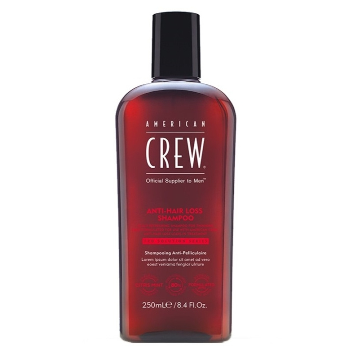 American Crew Anti-Hair Loss Shampoo 250ml ryhmässä KAUNEUS JA TERVEYS / Hiukset &Stailaus / Hiustenhoito / Shampoo @ TP E-commerce Nordic AB (C56937)