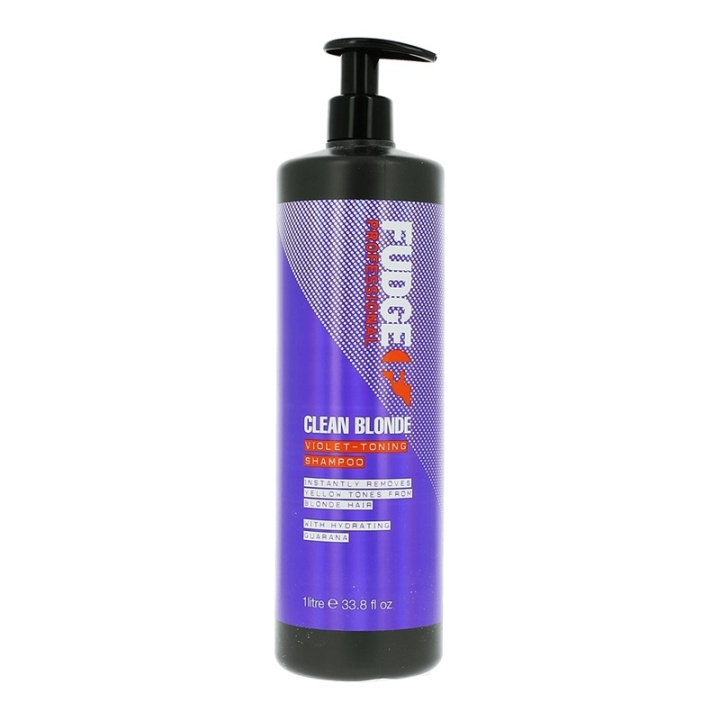 Fudge Clean Blonde Violet-Toning Shampoo 1000ml ryhmässä KAUNEUS JA TERVEYS / Hiukset &Stailaus / Hiustenhoito / Shampoo @ TP E-commerce Nordic AB (C56985)