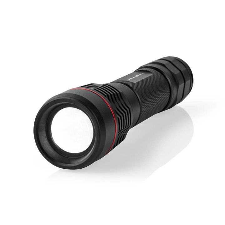 Nedis LED Taskulamppu | Paristokäyttöinen | 3.7 V DC | 10 W | N/A | Paristot sisältyvät | Ladattava | Nimellisvaloteho: 1000 lm | Valoalue: 200 m | Säteen kulma: 10 ° ryhmässä URHEILU, VAPAA-AIKA JA HARRASTUS / Taskulamput & Otsalamput / Taskulamput @ TP E-commerce Nordic AB (C57027)