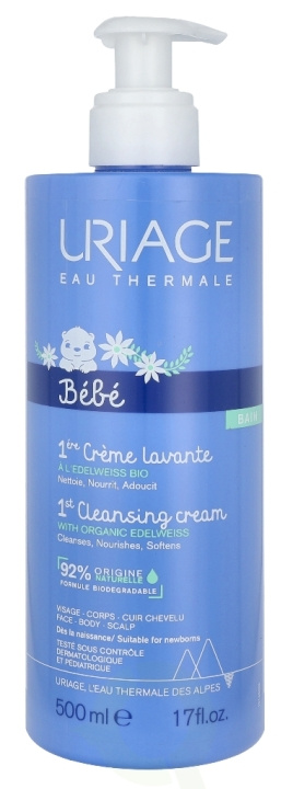Uriage Bebe 1st Cleansing Cream 500 ml ryhmässä KAUNEUS JA TERVEYS / Ihonhoito / Kasvot / Päivävoide @ TP E-commerce Nordic AB (C57069)