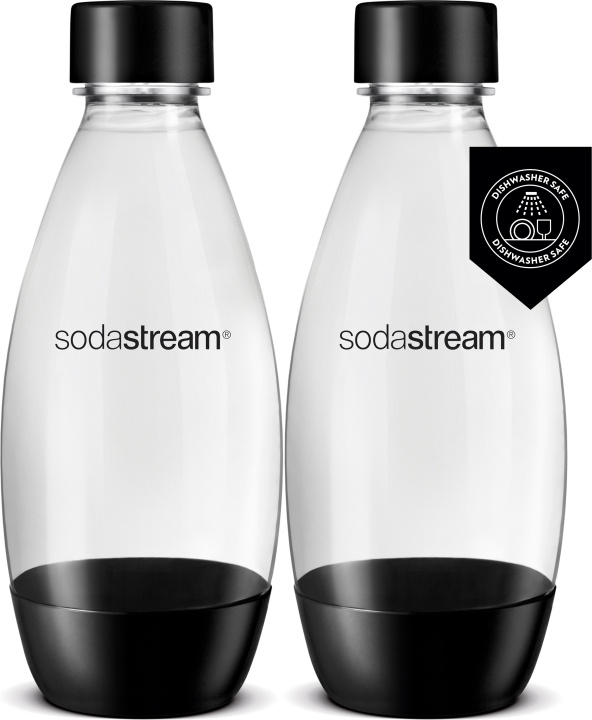 SodaStream DWS Fuse -juomapullo, musta, 2 kpl ryhmässä KOTI, TALOUS JA PUUTARHA / Kodinkoneet / Vesi ja mehu / Hiilihapotuslaitteet / Tarvikkeet @ TP E-commerce Nordic AB (C57319)