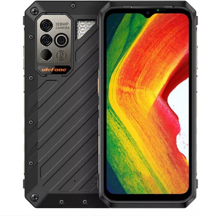 Ulefone Power Armor 18 5G -puhelin, 256/12 Gt, musta ryhmässä ÄLYPUHELIMET JA TABLETIT / Kännykät & smartphones @ TP E-commerce Nordic AB (C57322)