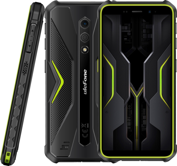 Ulefone Armor X12 Pro -puhelin, 64/4 Gt, musta/vihreä ryhmässä ÄLYPUHELIMET JA TABLETIT / Kännykät & smartphones @ TP E-commerce Nordic AB (C57330)