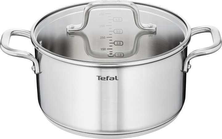 Tefal Virtuoso -kattila, 24 cm / 5,3 L, ruostumaton teräs ryhmässä KOTI, TALOUS JA PUUTARHA / Keittiövälineet / Padat ja kattilat @ TP E-commerce Nordic AB (C57452)