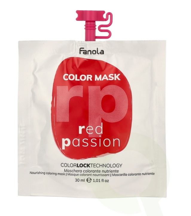 Fanola Color Mask 30 ml Red Passion ryhmässä KAUNEUS JA TERVEYS / Ihonhoito / Kasvot / Naamiot @ TP E-commerce Nordic AB (C57558)