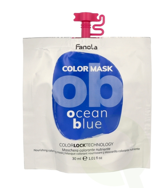 Fanola Color Mask 30 ml Ocean Blue ryhmässä KAUNEUS JA TERVEYS / Ihonhoito / Kasvot / Naamiot @ TP E-commerce Nordic AB (C57561)