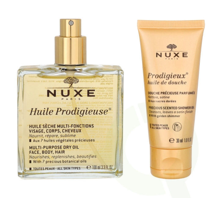 Nuxe Prodigieus Collection Set 130 ml Dry Oil 100ml/Shower Oil 30ml ryhmässä KAUNEUS JA TERVEYS / Lahjapakkaukset / Naisten lahjapakkaukset @ TP E-commerce Nordic AB (C57575)