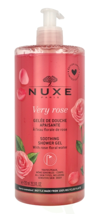 Nuxe Very Rose Soothing Shower Gel 750 ml ryhmässä KAUNEUS JA TERVEYS / Hiukset &Stailaus / Hiustenhoito / Shampoo @ TP E-commerce Nordic AB (C57577)
