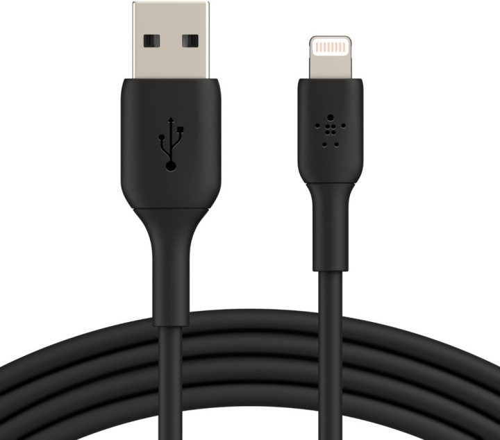 Belkin BOOST CHARGE™ Lightning - USB-A kaapeli, 1m, musta ryhmässä ÄLYPUHELIMET JA TABLETIT / Laturit & Kaapelit / Kaapelit / Lightning kaapelit @ TP E-commerce Nordic AB (C57661)