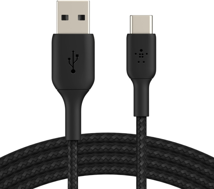 Belkin BOOST CHARGE™ USB-A - USB-C kaapeli punottu, 3m, musta ryhmässä TIETOKOONET & TARVIKKEET / Kaapelit & Sovittimet / USB / USB-C @ TP E-commerce Nordic AB (C57676)