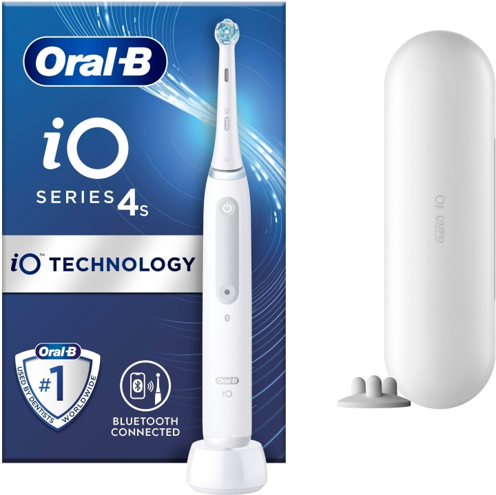 Oral B iO Series 4s -sähköhammasharja, valkoinen ryhmässä KAUNEUS JA TERVEYS / Suunhoito / Sähköhammasharjat @ TP E-commerce Nordic AB (C57759)