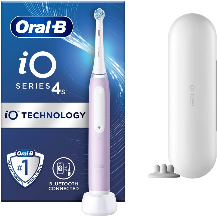 Oral B iO Series 4s -sähköhammasharja, laventeli ryhmässä KAUNEUS JA TERVEYS / Suunhoito / Sähköhammasharjat @ TP E-commerce Nordic AB (C57760)