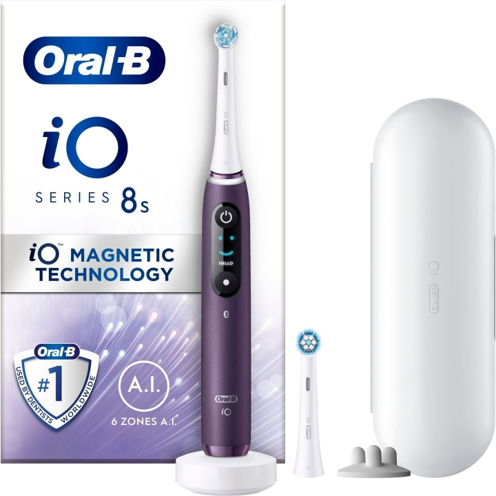 Oral B iO Series 8 -sähköhammasharja, violetti ryhmässä KAUNEUS JA TERVEYS / Suunhoito / Sähköhammasharjat @ TP E-commerce Nordic AB (C57802)