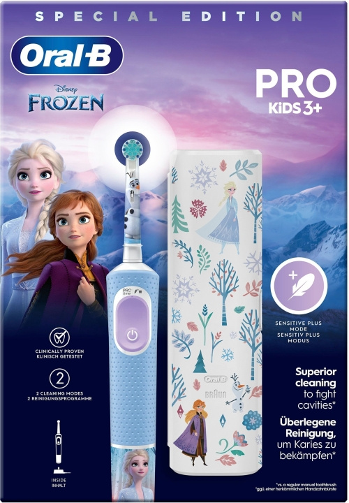 Oral B Vitality Pro Kids Frozen -sähköhammasharja ryhmässä KAUNEUS JA TERVEYS / Suunhoito / Sähköhammasharjat @ TP E-commerce Nordic AB (C57816)