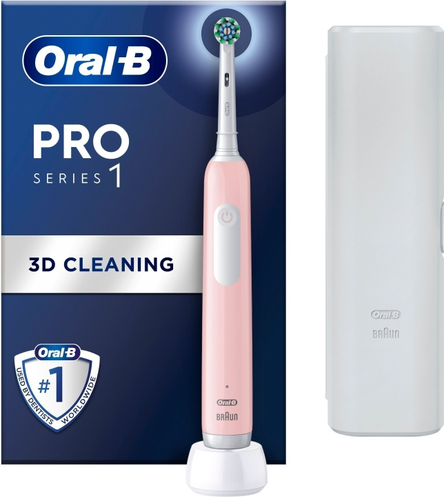 Oral B Pro Series 1 -sähköhammasharja, pinkki ryhmässä KAUNEUS JA TERVEYS / Suunhoito / Sähköhammasharjat @ TP E-commerce Nordic AB (C57820)