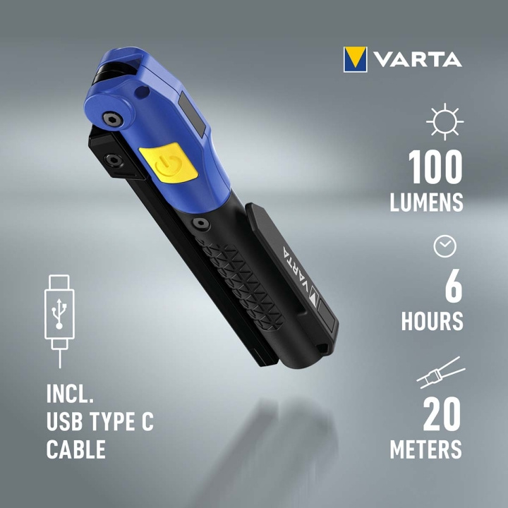 Varta Ladattava Work Flex® -monitoimivalo F20R ryhmässä URHEILU, VAPAA-AIKA JA HARRASTUS / Taskulamput & Otsalamput / Taskulamput @ TP E-commerce Nordic AB (C57837)