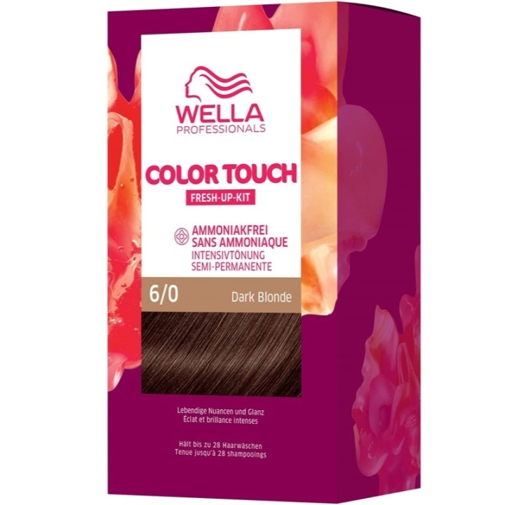 Wella Color Touch Pure Naturals 6/0 Dark Blonde ryhmässä KAUNEUS JA TERVEYS / Hiukset &Stailaus / Hiustenhoito / Hiusväri / Hiusväri & Väripommi @ TP E-commerce Nordic AB (C57929)