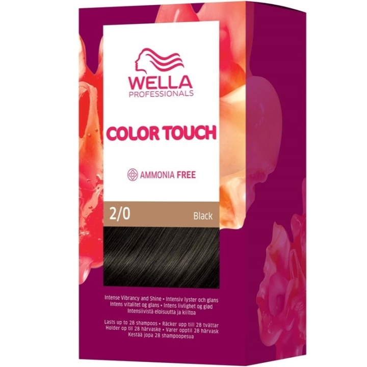 Wella Color Touch Pure Naturals 2/0 Black ryhmässä KAUNEUS JA TERVEYS / Hiukset &Stailaus / Hiustenhoito / Hiusväri / Hiusväri & Väripommi @ TP E-commerce Nordic AB (C57930)