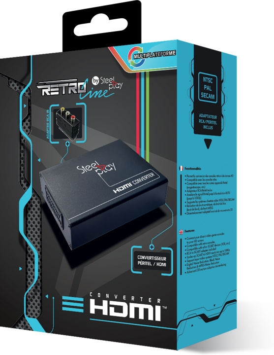 Steelplay Retro Line SCART to HDMI Converter -signaalinmuuntaja ryhmässä TIETOKOONET & TARVIKKEET / Kaapelit & Sovittimet / Signaalin muunnin @ TP E-commerce Nordic AB (C57948)