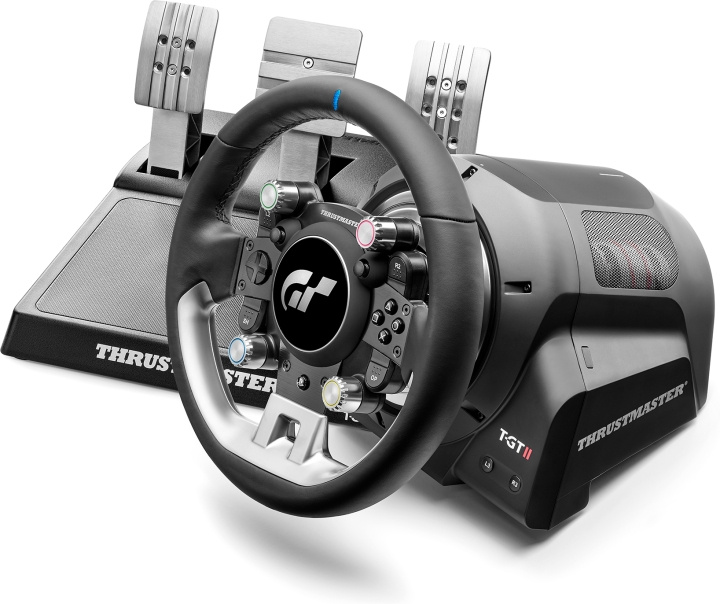 ThrustMaster T-GT II -rattiohjain + polkimet, PS5 / PS4 / PC ryhmässä KODINELEKTRONIIKKA / Pelikonsolit & Tarvikkeet / Sony PlayStation 5 / Tarvikkeet @ TP E-commerce Nordic AB (C57966)