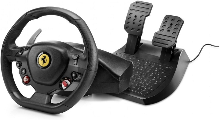 ThrustMaster T80 Ferrari 488 GTB -rattiohjain, PS4 / PS5 / PC ryhmässä KODINELEKTRONIIKKA / Pelikonsolit & Tarvikkeet / Sony PlayStation 4 / Tarvikkeet @ TP E-commerce Nordic AB (C58003)