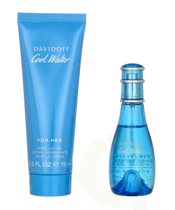 Davidoff Cool Water Woman Giftset 105 ml Edt Spray 30ml/Body Lotion 75ml ryhmässä KAUNEUS JA TERVEYS / Lahjapakkaukset / Naisten lahjapakkaukset @ TP E-commerce Nordic AB (C58287)
