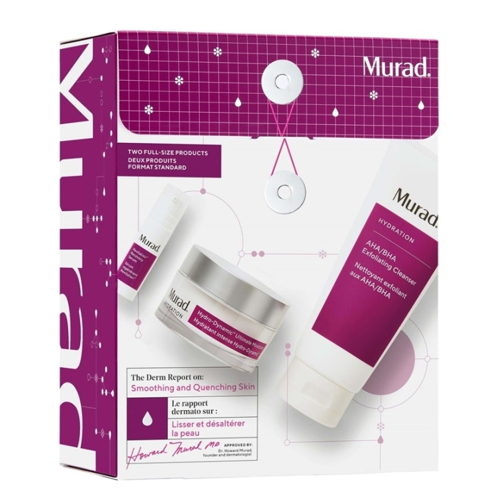 Murad Giftset Murad The Derm Report Smoothing + Quenching Skin ryhmässä KAUNEUS JA TERVEYS / Lahjapakkaukset / Naisten lahjapakkaukset @ TP E-commerce Nordic AB (C58307)